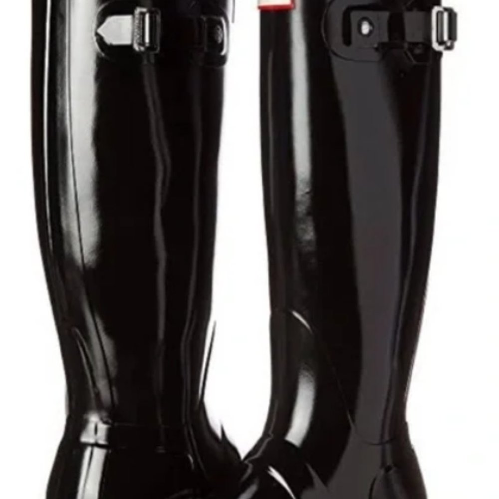 Hunter Original Back Adjustable Gloss Rain Boots